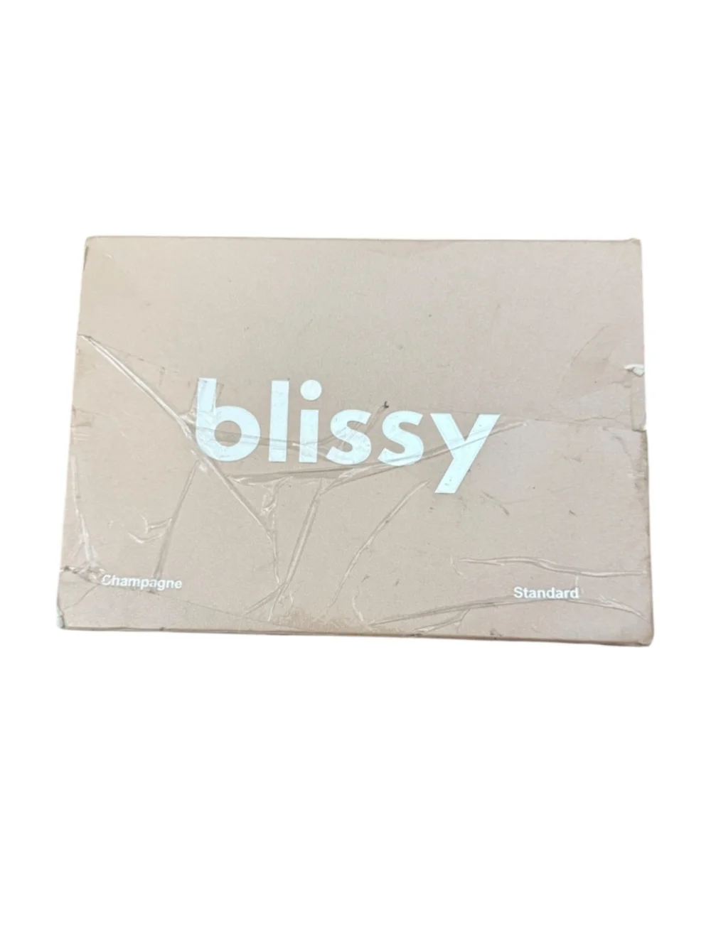 Blissy 100% Mulberry Silk Pillowcase Champagne Standard NIB